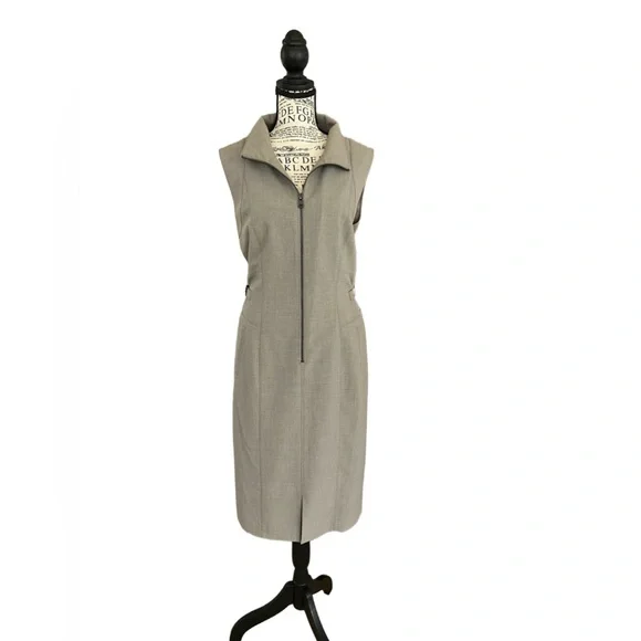 Marc New York | Dresses | Marc New York Womans Sleeveless Tailored Fitted  Pencil Dress Zip Front Size 4 | Poshmark